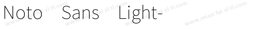 Noto Sans Light字体转换